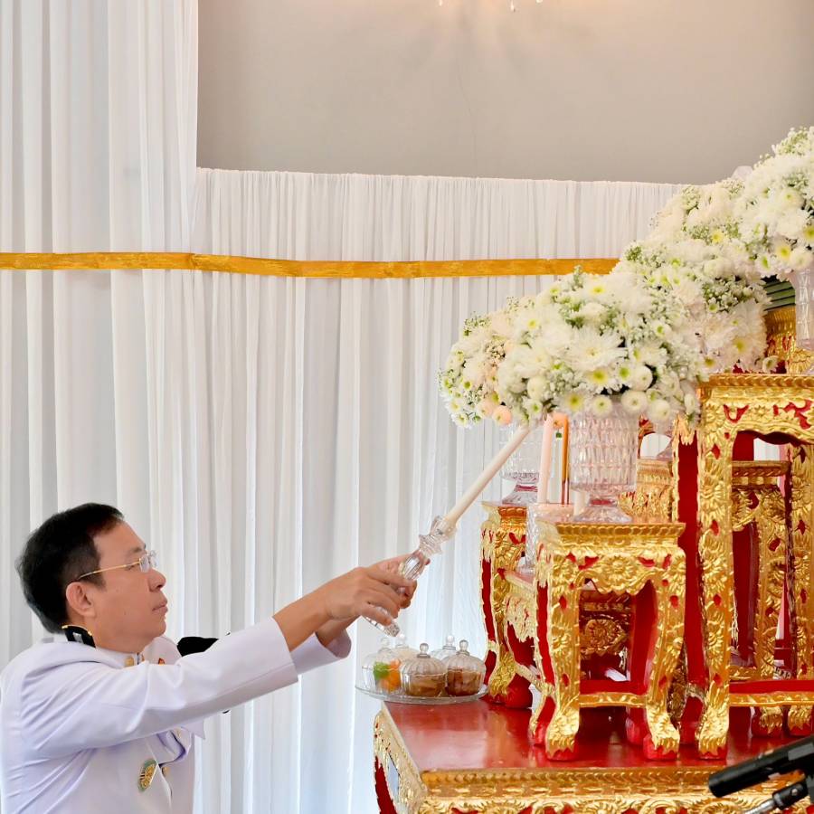 พิธีบำเพ็ญกุศลในวาระครบรอบ 100 วัน (สตมวาร) ถวายเป็นพระกุศลแด่ สมเด็จพระเจ้าลูกเธอ เจ้าฟ้าพัชรกิติยาภา นเรนทิราเทพยวดี กรมหลวงราชสาริณีสิริพัชร มหาวัชรราชธิดา